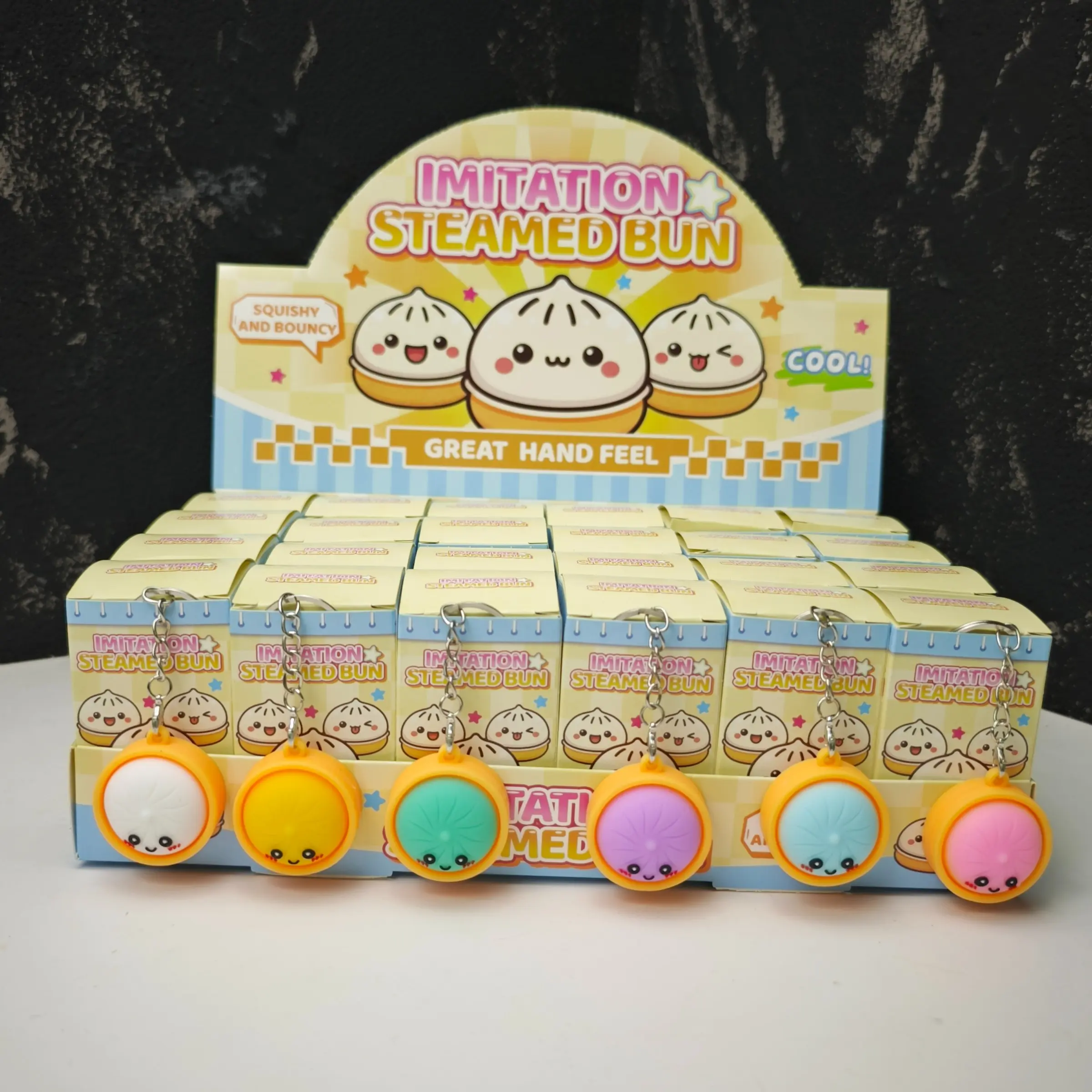 24pcs Mini Baozi Keychains, Cute Keychain, Aesthetic Keychain, School Prize Gifts, Mini Hanging Decorations, Fun Collectible Accessories, Keychain Charms