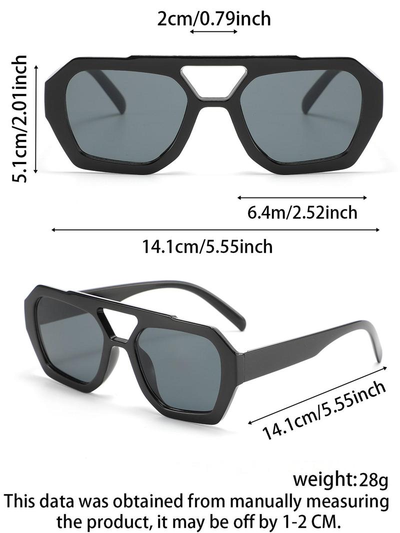 Women's Vintage Trendy Tinted Lens Aviator Sunglasses, Trendy Styling Sunglasses, Retro Casual Sunglasses for Everyday Use, Fashion Accessories for Outdoor Activities