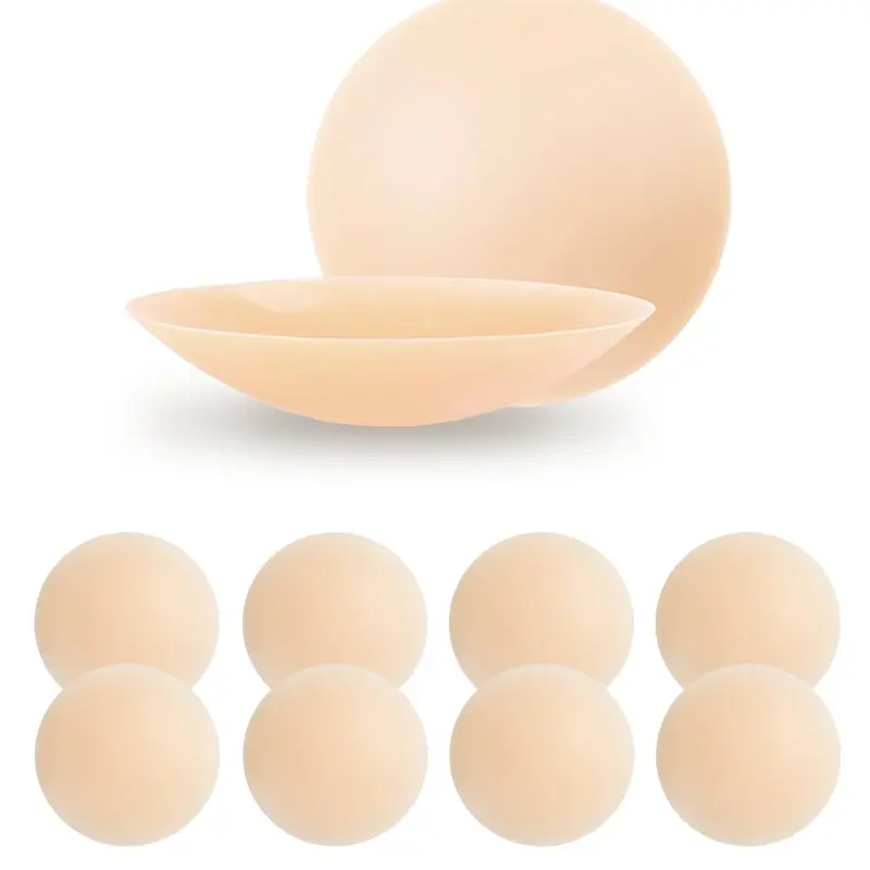 Women's Silicone Nipple Covers ' 4 Pair Pack ' Reusable Pasties ' Invisible Cover
