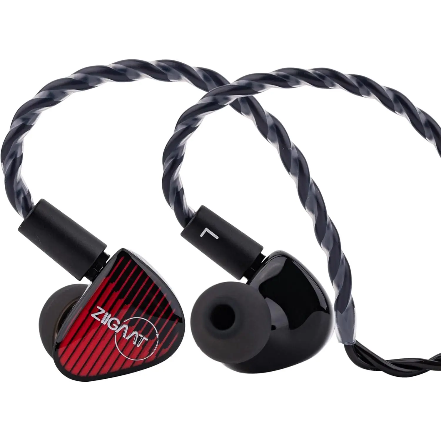 ZiiGaat x Vivir Digital: Rumba 10mm Graphene DD Driver IEM Earphones, HiFi Wired Earbuds with Powerful Sub Bass, Detachable 2-Pin Cable for phile, Gaming, Music & Stage (Without Mic)