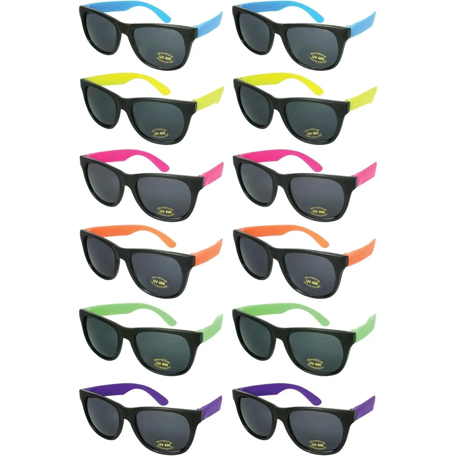 80s Neon Party Sunglasses for Adults - CPSIA Certified Lead-Free Party FavorsGift