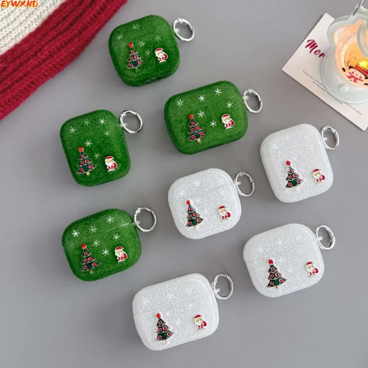 EYWXND Christmas Theme Phantom Snowflake Universal Apple Case, Compatible with AirPods Pro Headphone Case, TPU Soft Case