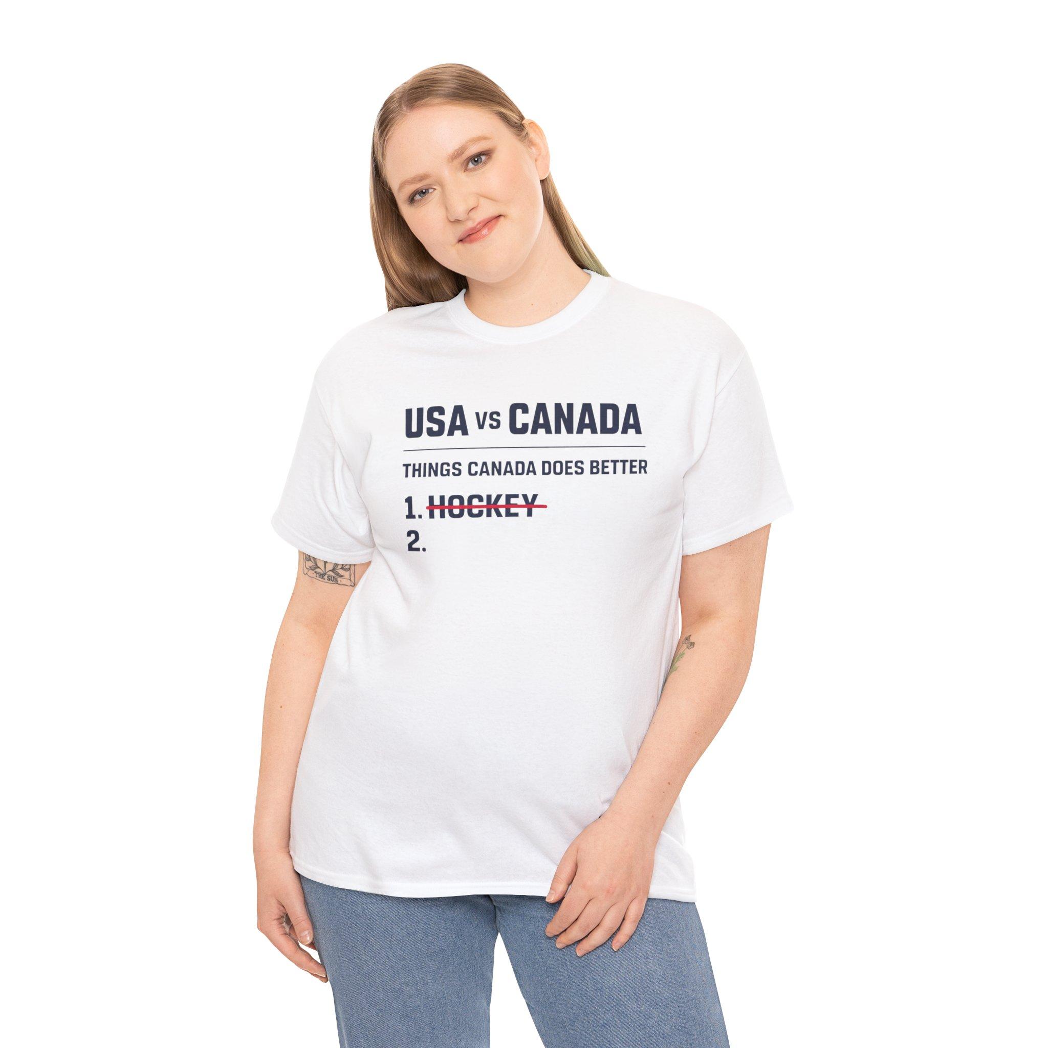 Father's Day USA Hockey Humor Tee, Casual Short Sleeve for Sports Fans Daily Wear