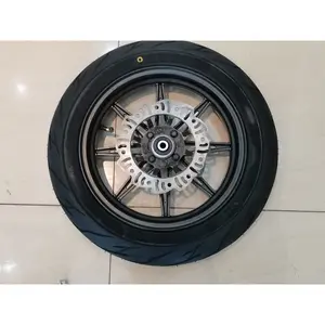 Aluminum front wheel set includes aluminum front wheel, disc brake, axle