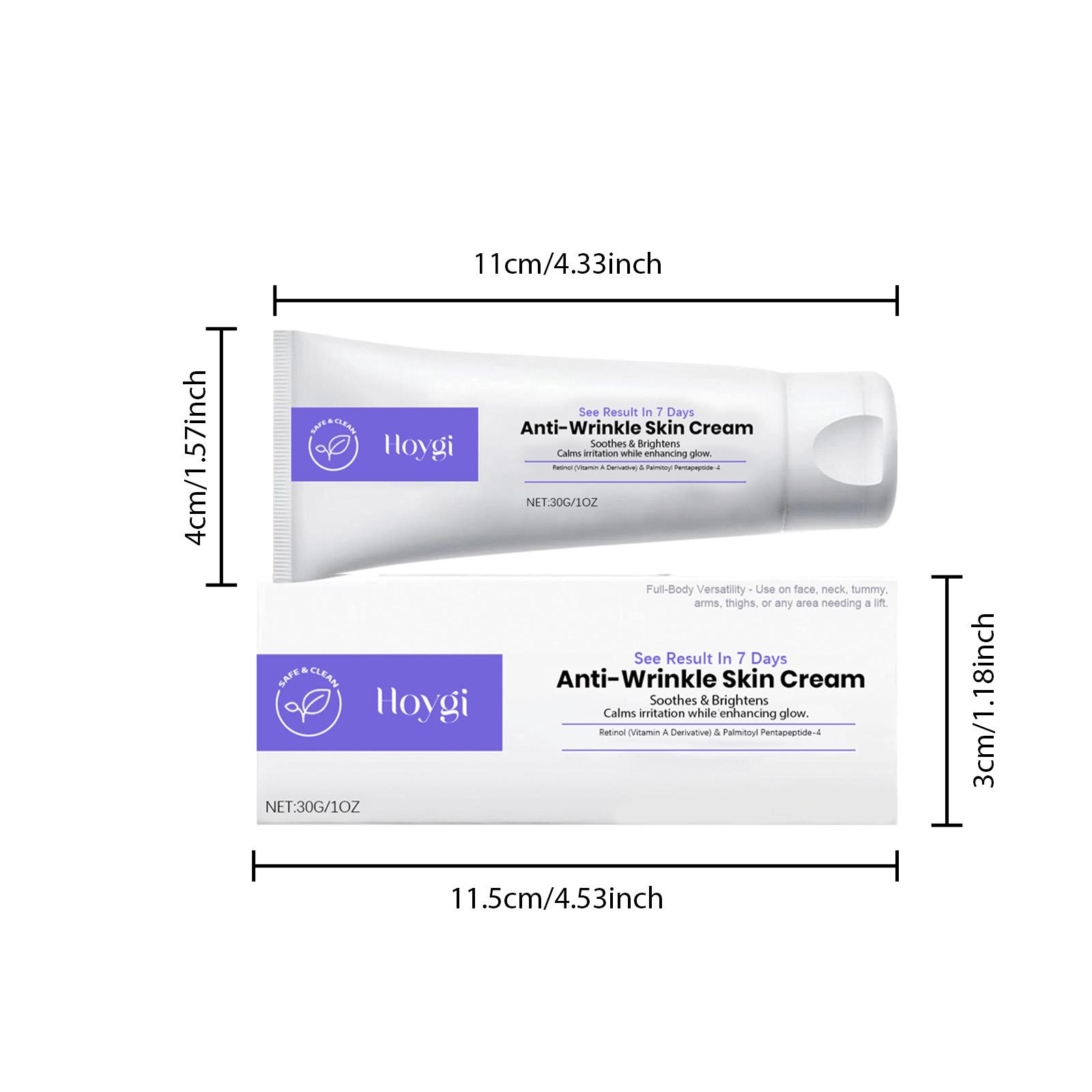Hoygi Retinol Firming Cream - Gently Tightens Skin, Refines Pores, Nourishes & Moisturizes, Improves Skin Care, Smooths Fine Lines, 3.0g/1.02oz - Moisturizers with Triethanolamine & Palmitoyl Pentapeptide-4