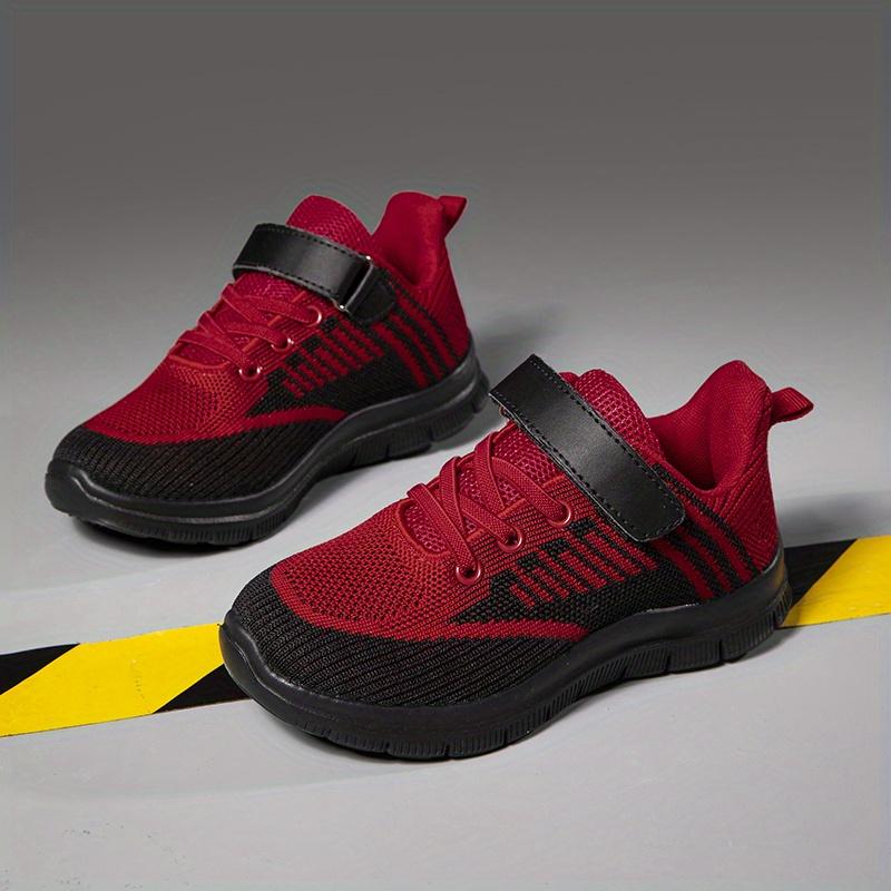 Kids.- Kids' Knitted Mesh Athletic Sneakers - Breathable, Lightweight Girl Shoes for Running, Stylish Trainers