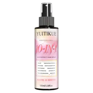 100ML Yuitikue Hair Spray, Heat Protection, Smoothes Frizz, Untangles Knots, Repairs Dry Damaged Hair, Long-Lasting Moisture, Softness, Shine