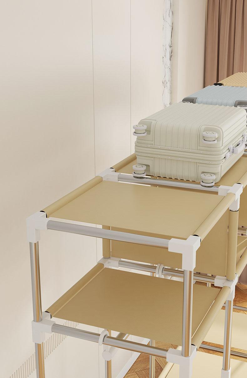 Portable Wardrobe with Drawers, Large Bedroom Suspension Storage Closet Portable Clothes Closet Wardrobe Storage Organizer ( Size:78.7* 17.7 * 66.9inch ).