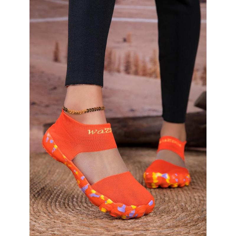 (New)Unisex's Sporty Breathable Mesh Slip on Walking Shoes, Casual Comfortable Lightweight Sock Sneakers,  All-match Slip on Shoes for Daily Wear, Shoes Outdoor