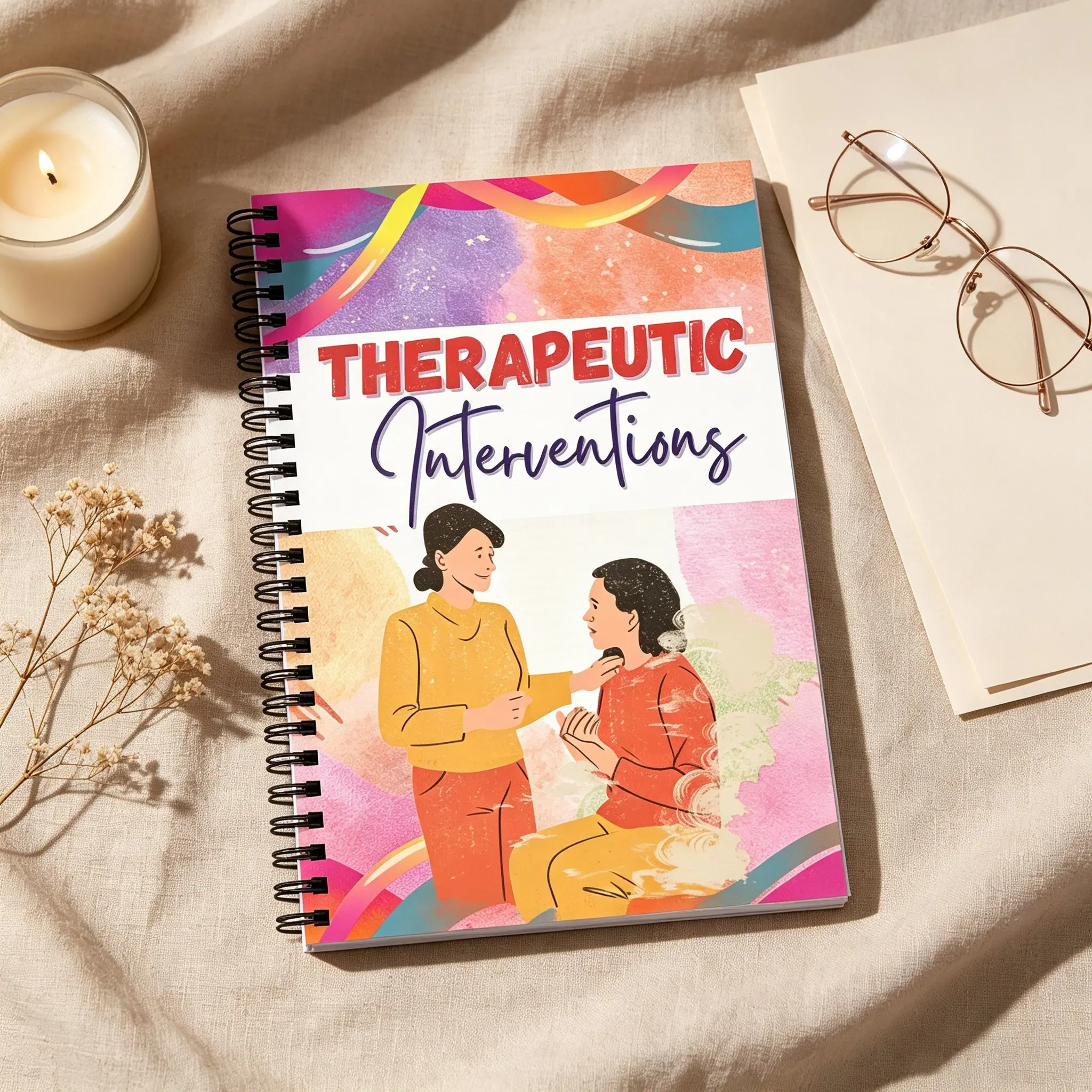 1700 Therapy Interventions Notebook, Mental Health Cheat Sheet, Cbt & Psychotherapy Notes, Essential Tool for Therapists and Counselors