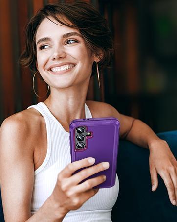 for Galaxy A15-5G Phone Case: with Tempered Glass Screen Protector [2 Pcs]+ Full Camera Lens Protection, Love Heart Plating Girly Women Luxury Shockproof Android A 15, Pink