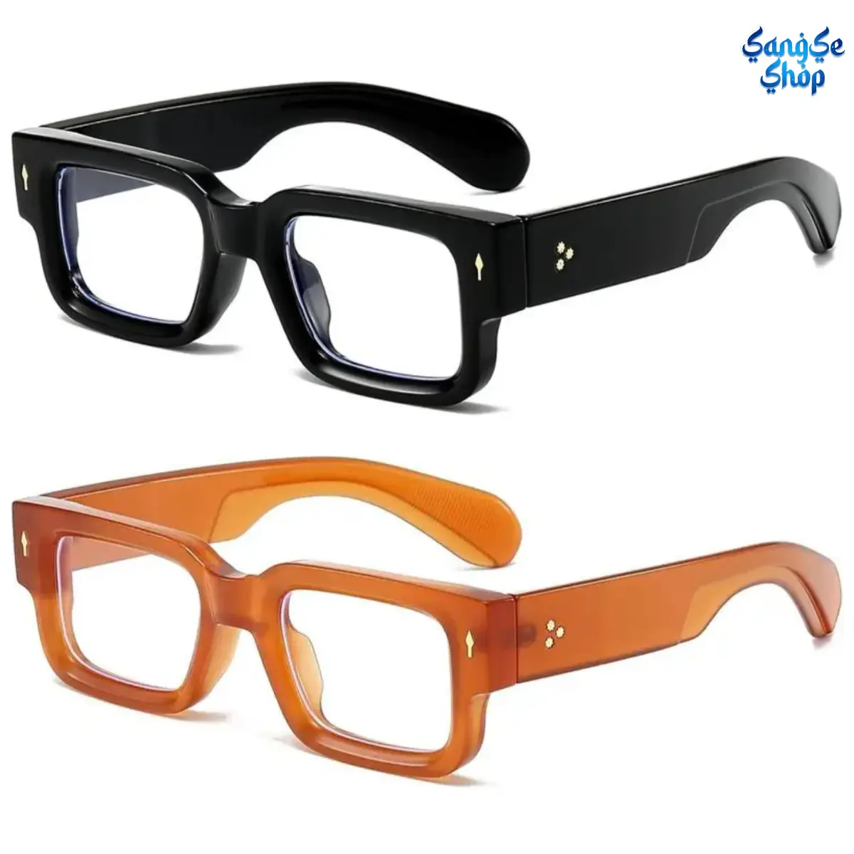 Chunky Square Thick Frame Blue Light Blocking Glasses, Black Non-Prescription Computer Eyewear for Women, Stylish Oversized Fashion Frames, Comfortable Daily Screen Glasses for Work, Study, Travel, Summer Outfits, Vacation Looks & Beach Style