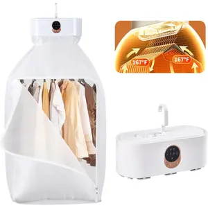 Portable Clothes Dryer for Laundry, Mini & Compact Dryer for Apartment, Dorms, RV, Travel, with 4 Timer Settings (1H/2H/4H/8H), 167?F Constant Temperature