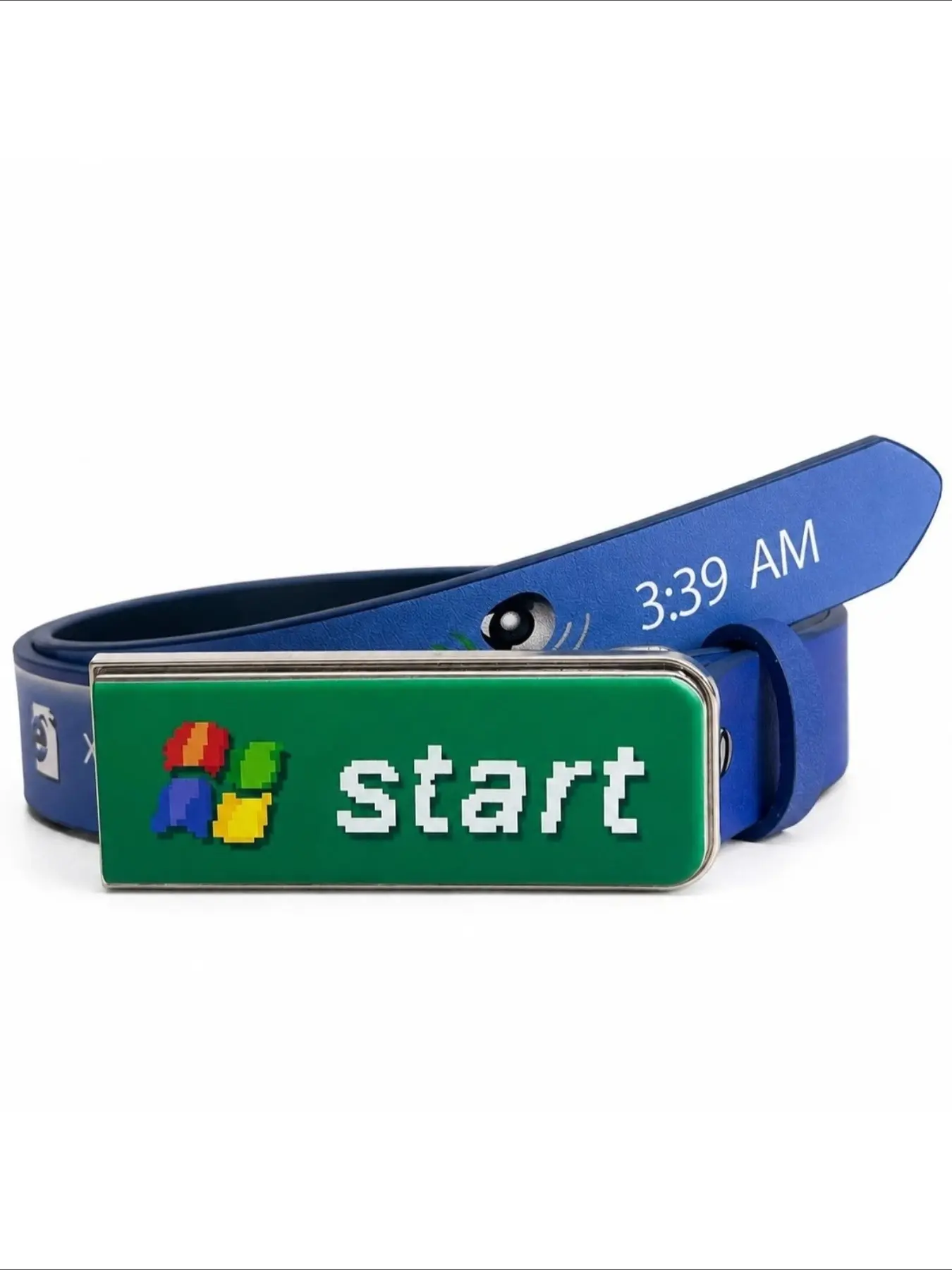 2.8cm Creative Retro Windows7 Taskbar Design Belt Unisex Y2K Men Women Internet Explorer Vintage Waist Belt for Streetwear Jeans