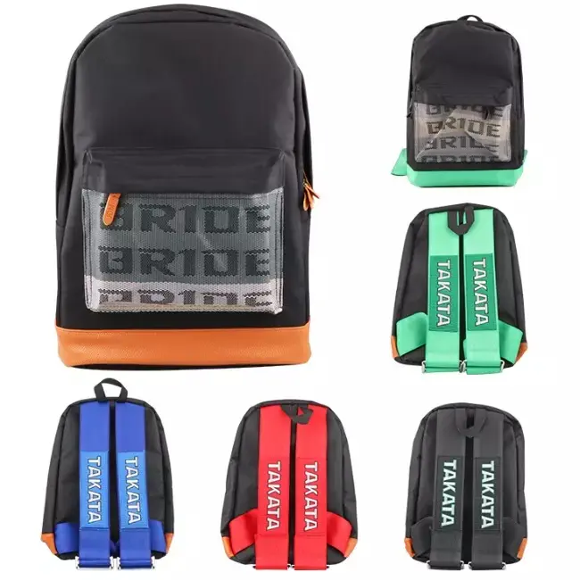 JDM Style Cycling Backpack - Durable Canvas Material, Adjustable Shoulder Straps, Multiple Color Options