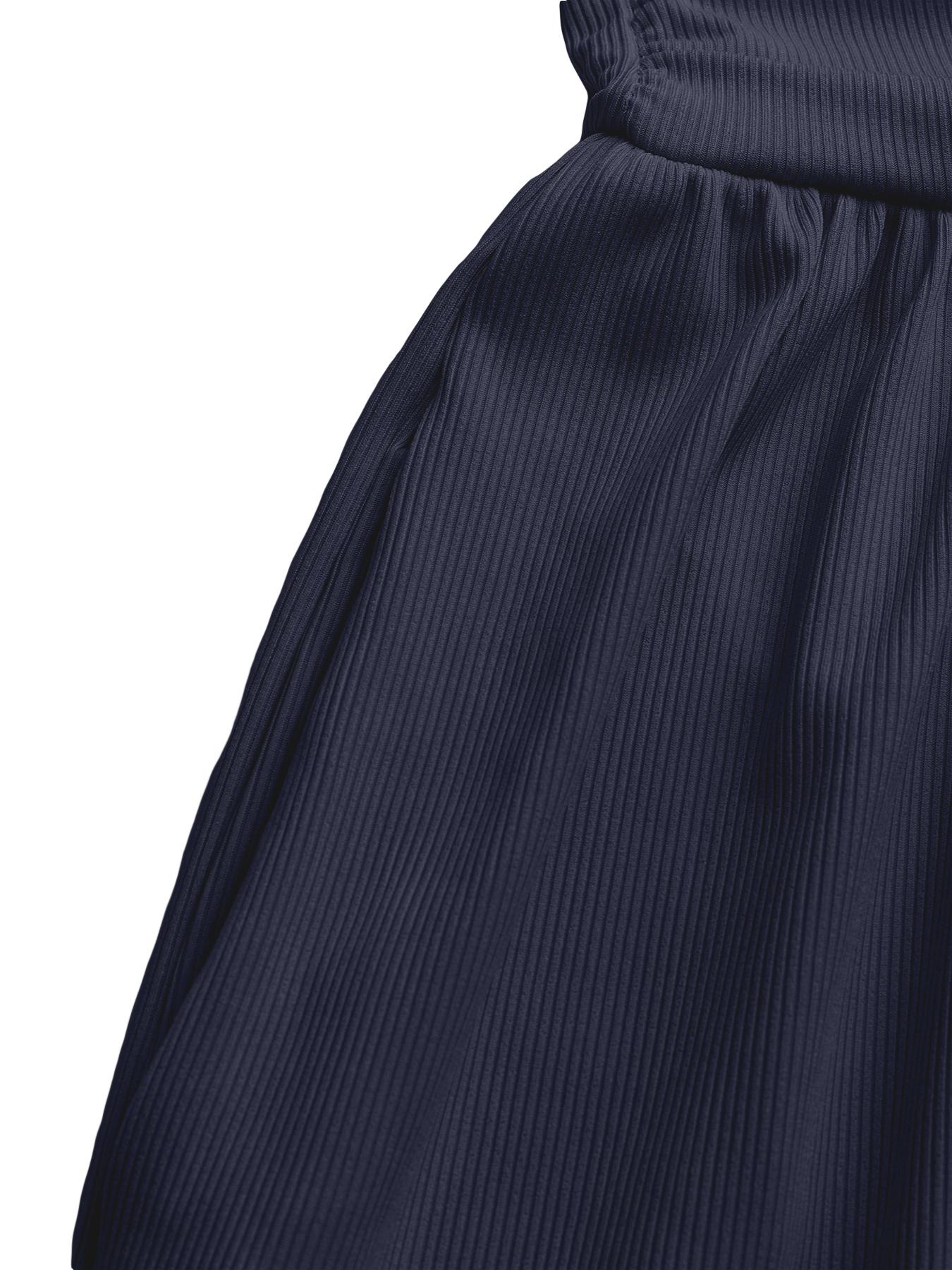 Women's Plain Ruched Deep V Neck Jumpsuit, Elegant Sleeveless Wide Leg Jumpsuit for Summer, Ladies Clothes for Beach Holiday Vacation Style