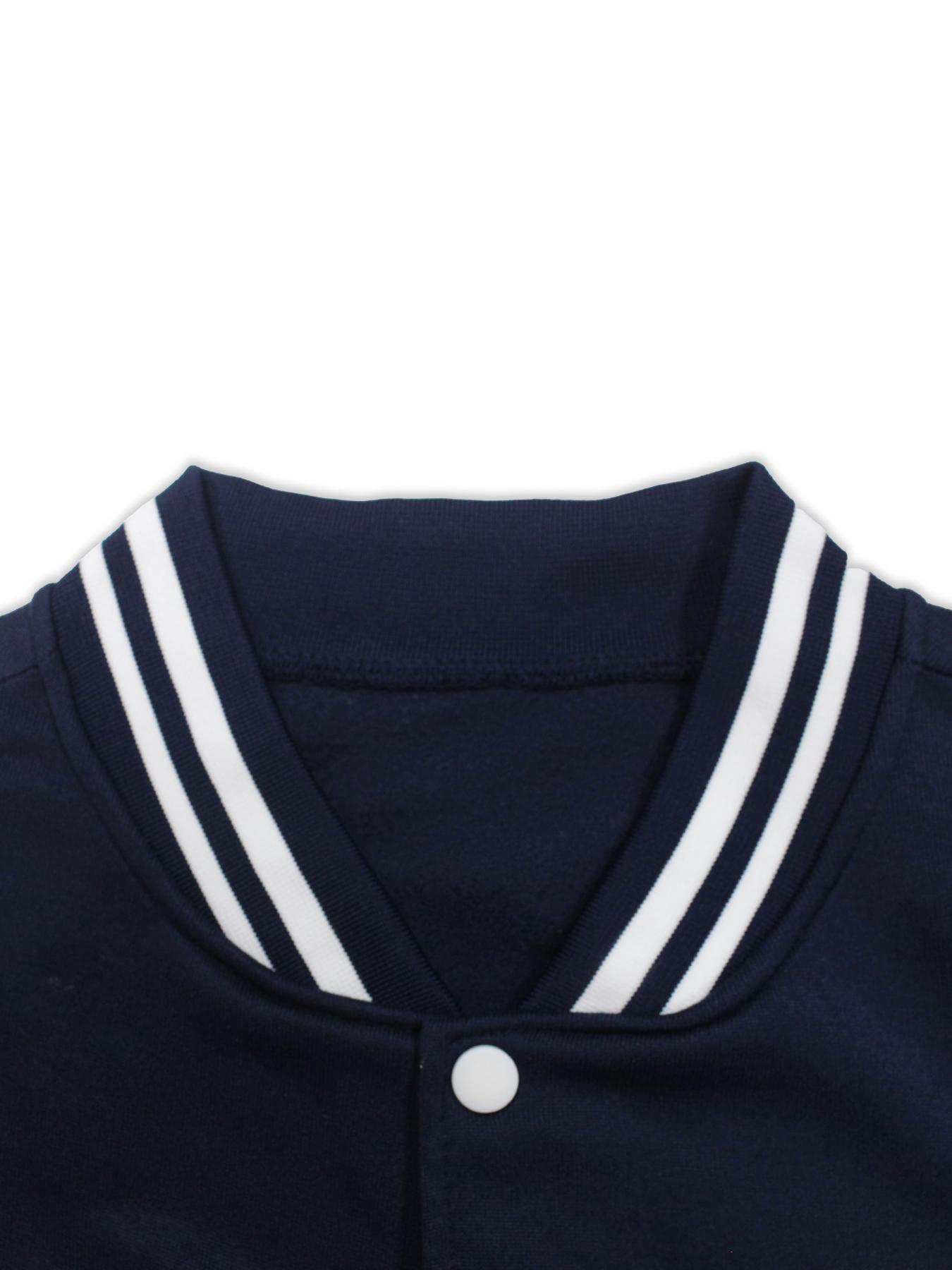 Men's Letter Print Baseball Jacket Long Sleeves & Sweatpants Two-Piece Set, Regular Fit Casual Fashion Cozy Breathable Two Piece Outfits for Daily Outdoor Wear, Men Clothes for Fall & Winter