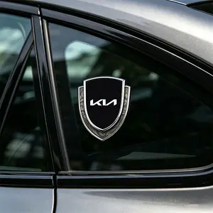 Metal Laser Shield Car Sticker, Blue Dual Color 3D Body Side Decal, Universal Window Tailgate Customization, Kia Car Accessories