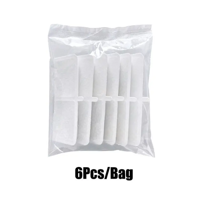 6pcs Cat Dog Filter Pads Activated Carbon, Pet Water Filter Core, Cat Water Dispenser Filter Cotton, Pet Feeding Utensils Accessories