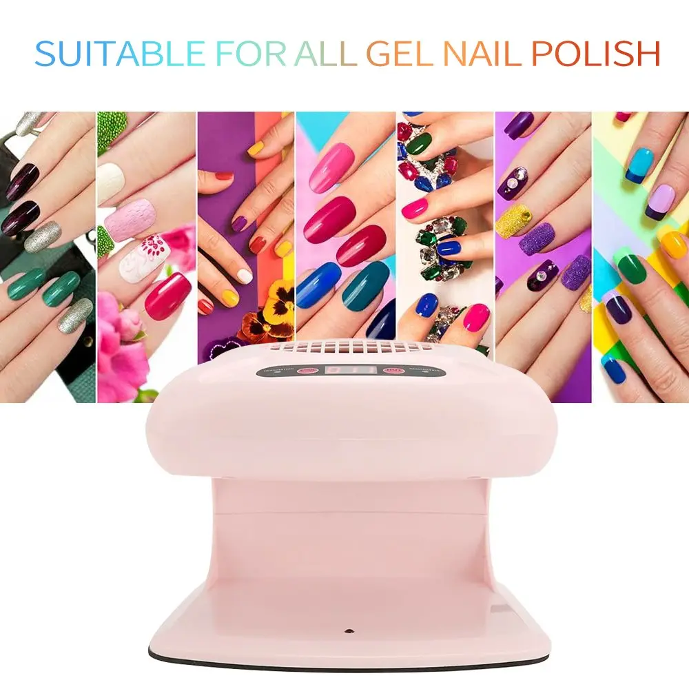 LULAA 300W Hot Cold Wind Nail Dryer Machine, Infrared Sensor Auto On Off Nail Polish Drying Fan with Digital Display Timer, Professional Manicure Air Blower for Nail Salon Household Use, US EU Plug Optional