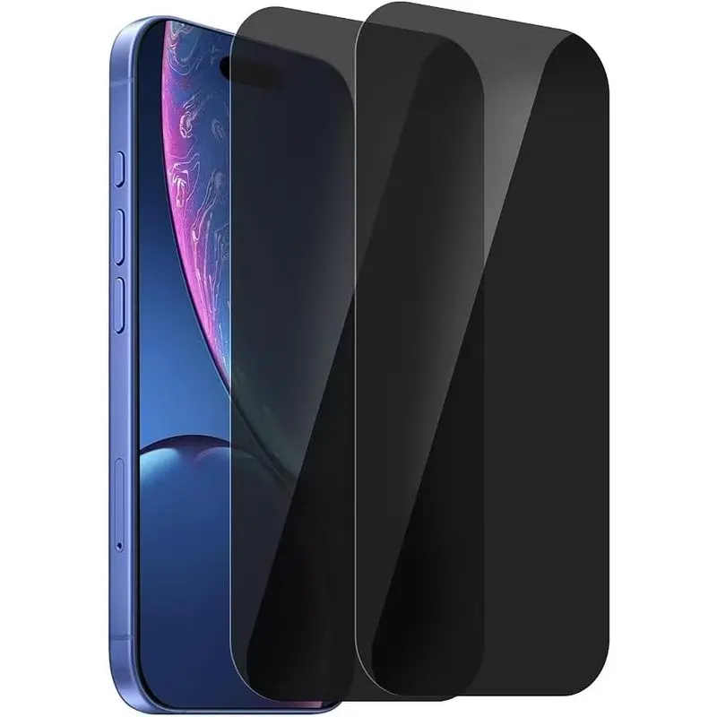 [2 Pack] Privacy Screen Protector for iPhone 17 Pro Max 16 15 14 13 Pro Max Plus [Anti-Spy] Tempered Glass Film,Touch Sensitive/Anti Scratch/Fingerprint/Easy Install Bubble Free for iphone 17 Pro Max