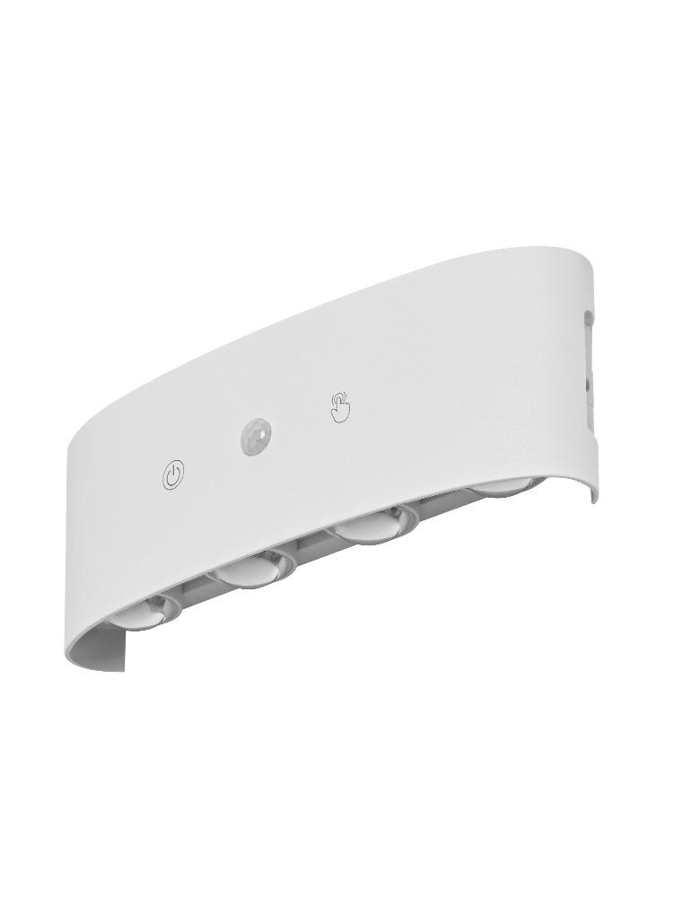 8-head RGB sensor wall light - wiring free rechargeable wall light, hole free charging sensor light, aisle light, bedroom light, battery wall light, door number light