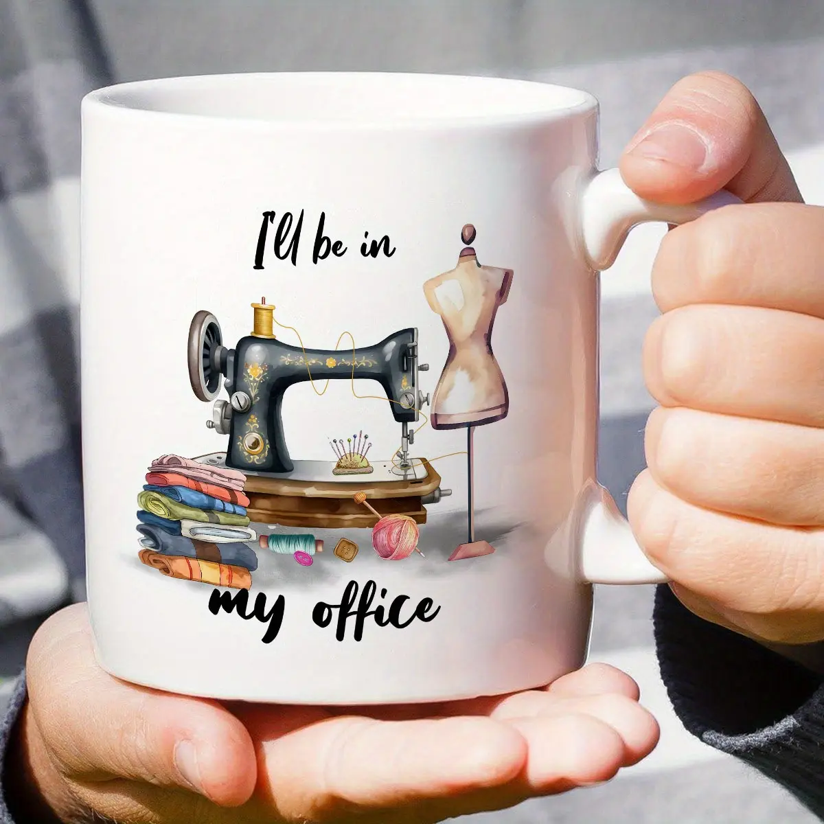 11 Adult Films Coffee, Summer And Winter Snacks, Birthday Gifts, Holiday Presents, Christmas Gifts, New Year'S Gifts 11 Oz Ceramic Coffee Mug, Cup, Seasonal Drinkware, Ideal for Sewing Enthusiasts, High-Quality Enhanced Version