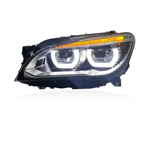 Applicable to 09-15 BMW 7 Series F01 F02 headlight assembly modification LED daytime running lights LED lens headlights