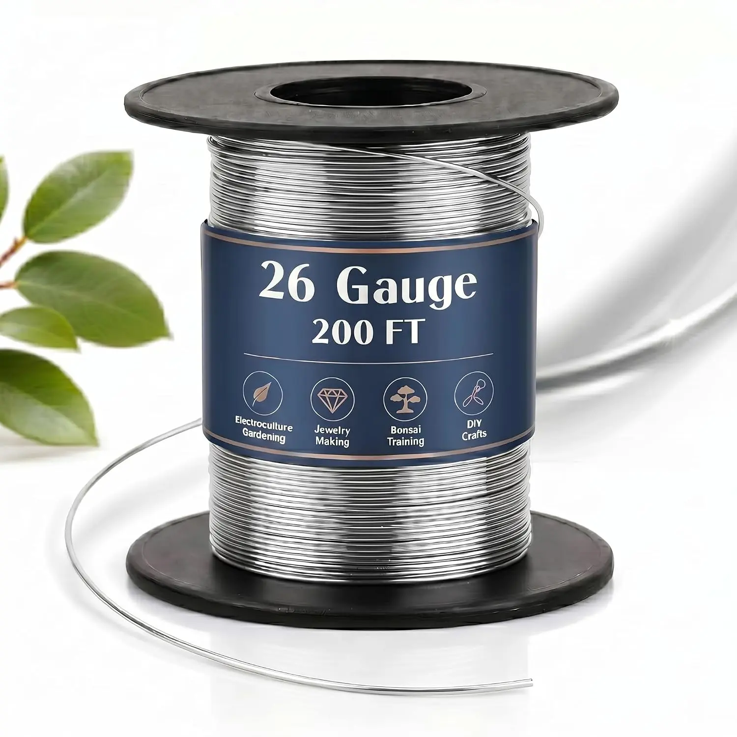 200ft 26 Gauge Stainless Steel Wire for Gardening, Electroculture, Bonsai,  Making Beading DIY Craft Pure Bare Stainless Steel Wire Spool