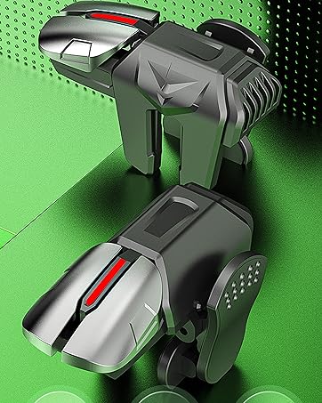 Mobile Phone Controller for Android & iPhone, 6 Trigger Game Controller Compatible with PUBG Mobile/Knives Out/Call of Duty Mobile, Phone Triggers for Gaming with Sensitive Shoot and Aim