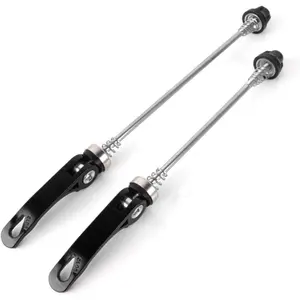 Bicycle Quick Release Axles Black MTB & Road Bike Compatible 2-Pack
