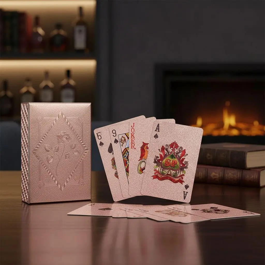 Premium Plastic Playing Cards - Waterproof, Diamond-Designed, Durable, Reusable Deck for Holidays, Parties, Blackjack, All Ages Family Game Gatherings