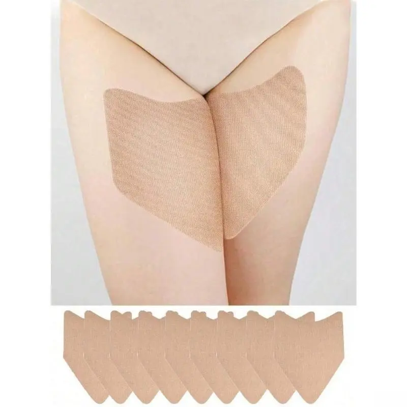 Women's 20Pcs Transparent Anti-Chafing Thigh Pads - Sporty Protective Gear, Invisible Friction Prevention Tape, Skin-Friendly Protective Strips for Inner Thighs, Calves