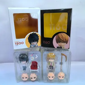 #1200 #1160 10cm Death Note L Yagami Light Movable PVC Nendoroid Anime Action Figures Collectible Model Desktop Ornament