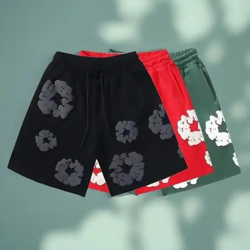 Fashion Luxury Brand Pants Men Women Clothes America Kapok Floral Pants Breathable Quick-Drying Trendy Daily Casual Shorts Tropical Stylish Menswear Trouser Fabric gym outfits bikershorts gym shorts workout set athleticshorts workout shorts basketbal