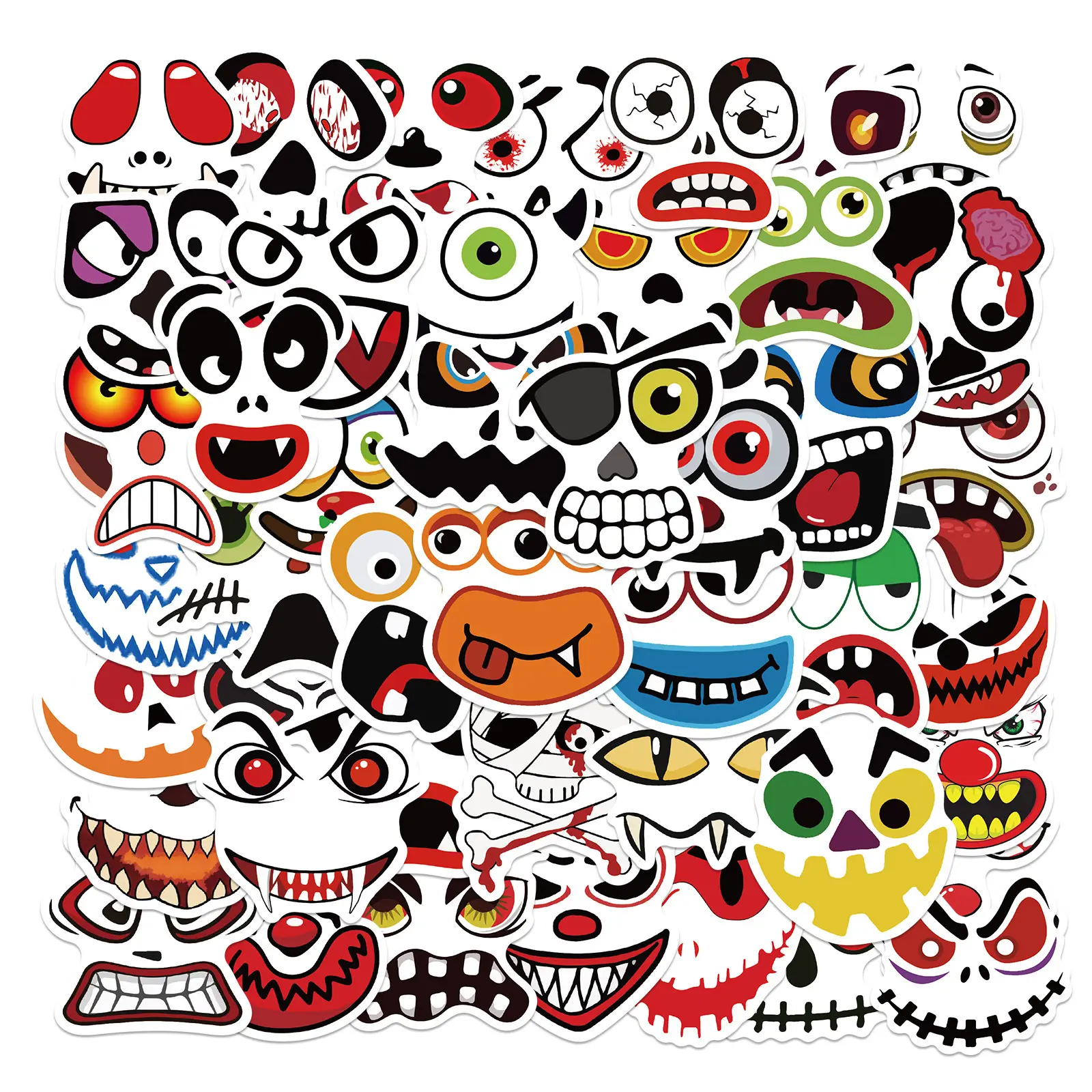 50pcs Halloween Pumpkin Stickers, Office Stickers, Suitable for Scrapbooks, Diaries, Laptops, Water Bottles, Cars, Etc. A Gift with A Positive Message and A Belief-based Design.