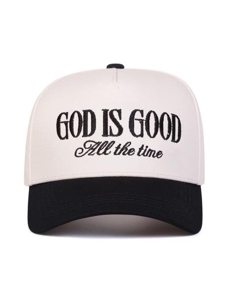 Unisex God Is Good Five-Sided Classic Baseball Cap, Adjustable Outdoor Sun Protection Hat, Casual Travel Beach Vacation Headwear for Men Women