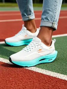 Spring Summer Couples' Breathable Mesh Sports Shoes, Lightweight Thick Sole Walking Shoes, Comfortable Shock Absorption, Ideal for Gym and Daily Running