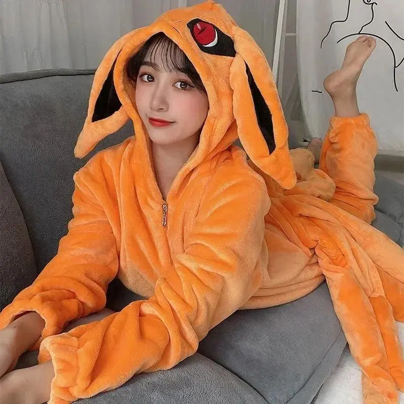 Adult Uzumaki Kurama Kyuubi Fox Anime Cosplay Kigurumi - Unisex Nightwear Onesie, DIY Specialty Toy & Hobby Accessory