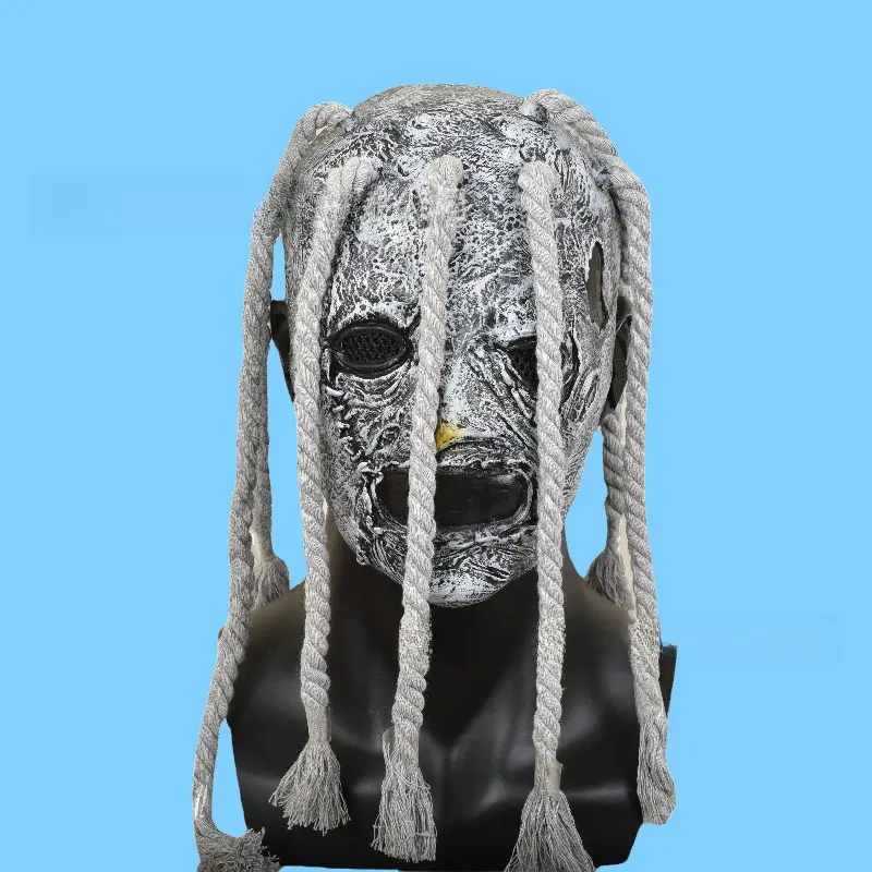 Scarecrow Skull Natural Latex Mask for Adults, Horror Theme Handmade Cosplay Prop for a Halloween Party