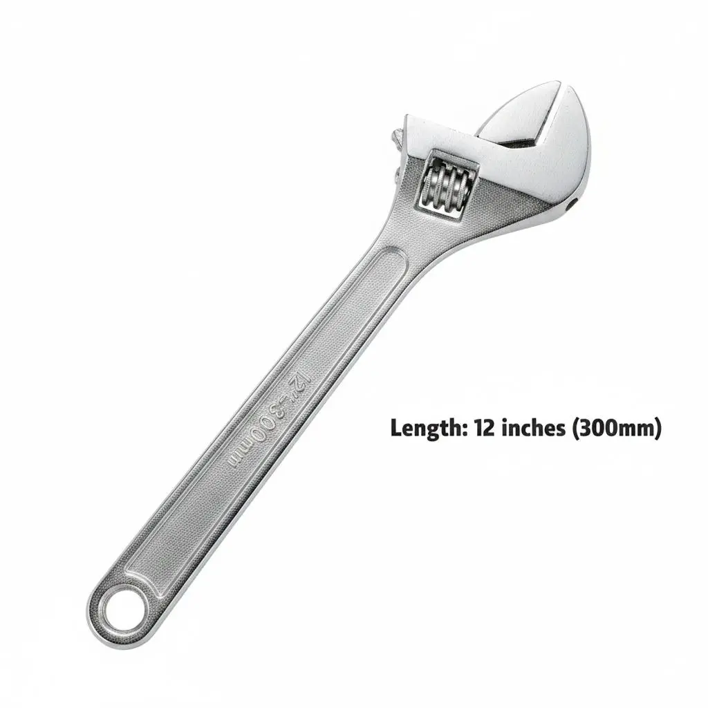 12" High-strength Stainless Steel Adjustable Wrench ajustable llave