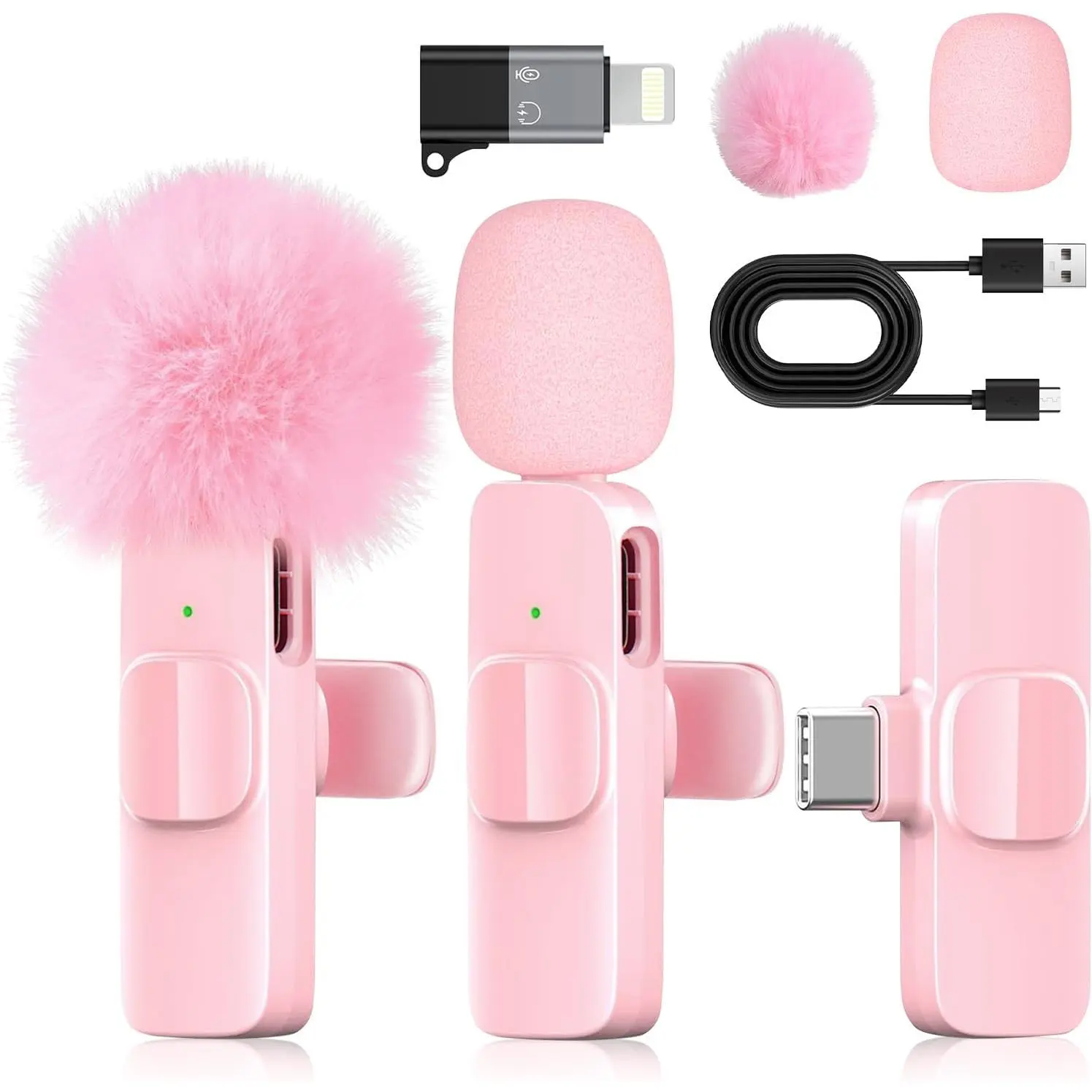 Mini  Microphone for  & Android, Lavalier Microphone with Noise Cancellation, Plug & Play  Mic for YouTube, , Podcast, Live Stream