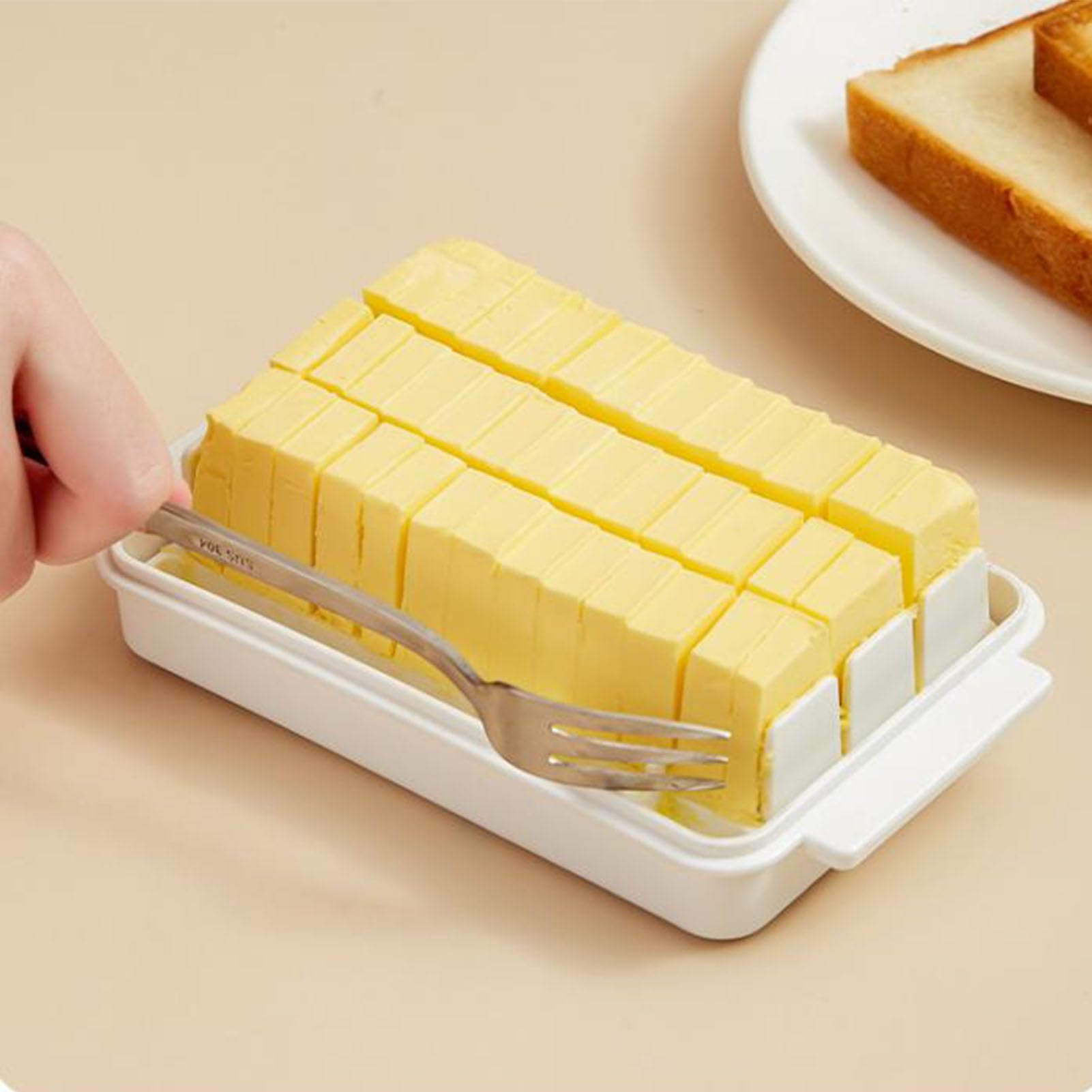 Butter Cutter Box, Butter & Cheese Container with Lid, Cheese Slice Storage Box, Refrigerator Food Container, Kitchen Supplies