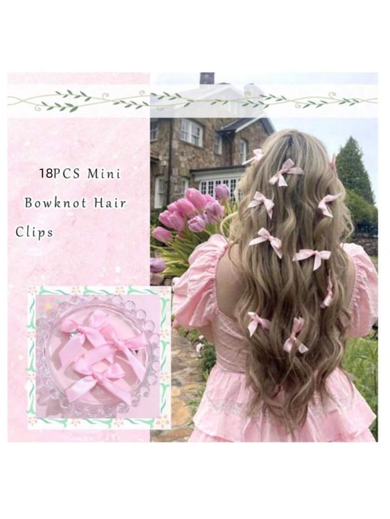 Cute Bowknot Design Hair Clips, Hairpin, Fashionable Hair Accessories for Women & Girls, Minimalist Headwear Suitable for Thick Hair