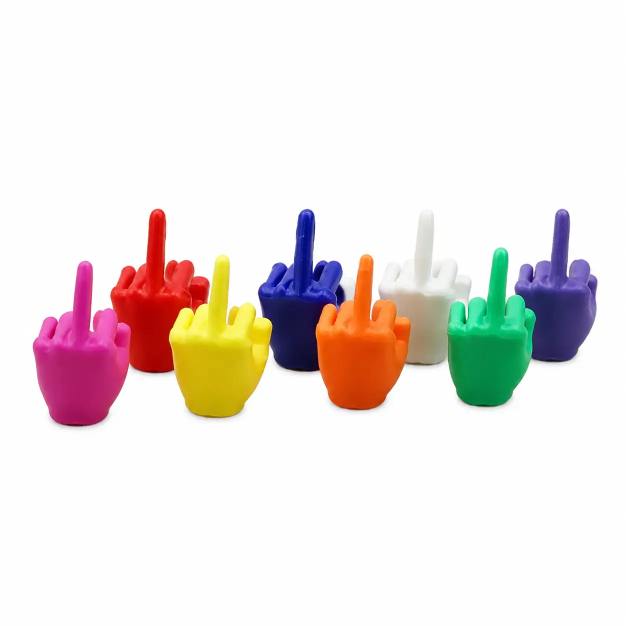 20-Piece Unisex Mini Plastic Middle Finger Hand Figurines in Bright Assorted Colors – Playful Prank Toy, Casual Gag Gift for Friends, Outdoor Fun Accessory, Small Novelty Item for Teens and Adults