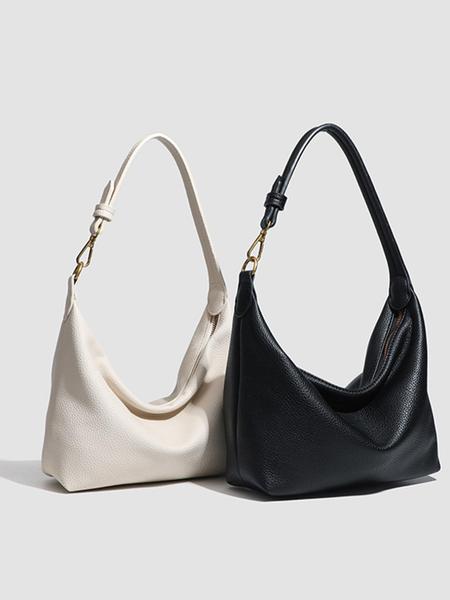 Women's Solid Color Shoulder Bag, Fashionable Large Capacity Crossbody Bag for Daily Used, Casual Trendy Versatile High-quality Daily Commuting Bag, Elegant Commuter Bag