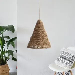 Handmade Hemp Rope Lampshade, Decorative Pendant Light Cover, Suitable for Guesthouses, Restaurants, Home Decoration Accessories