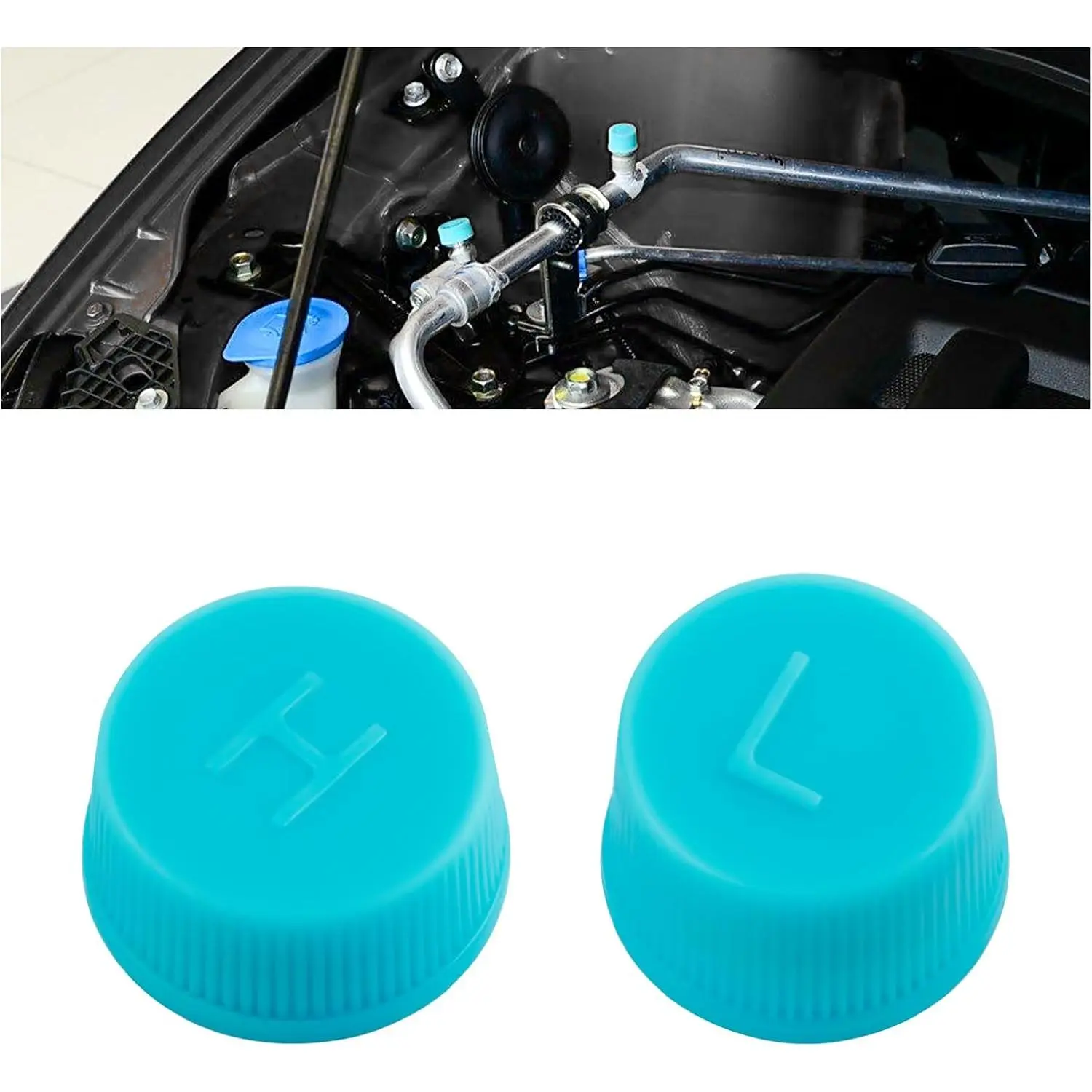 2 count  Air Conditioner Valve Caps,  AC Caps with -in Gasket Include High and Low  Cap,Professional  Accessories AC Valve Cap for R134A System (2PCS)