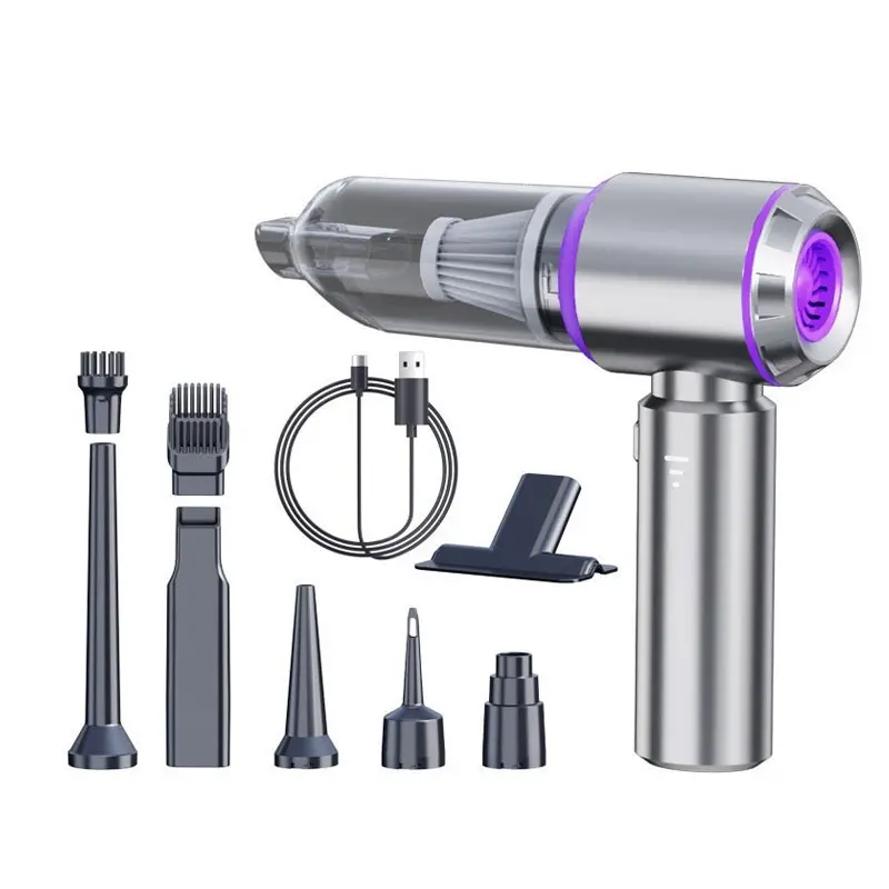 Multi-Functional USB Rechargeable Vacuum Cleaner, High Suction Wireless Car Dust Collector, Handheld Blower for Home Office Use