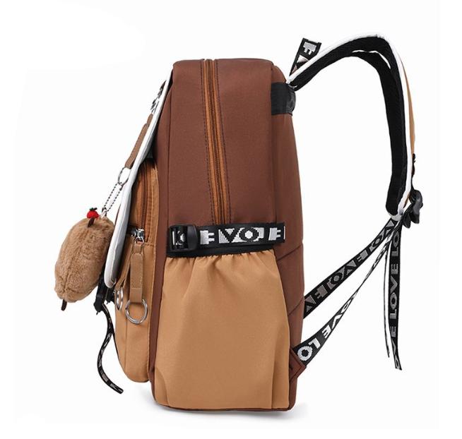 Capybara Backpacks Schoolbag for Teenage Waterproof Girls Boys Backpack Female Travel Bag Bookbag Mochila with Plush Keychain